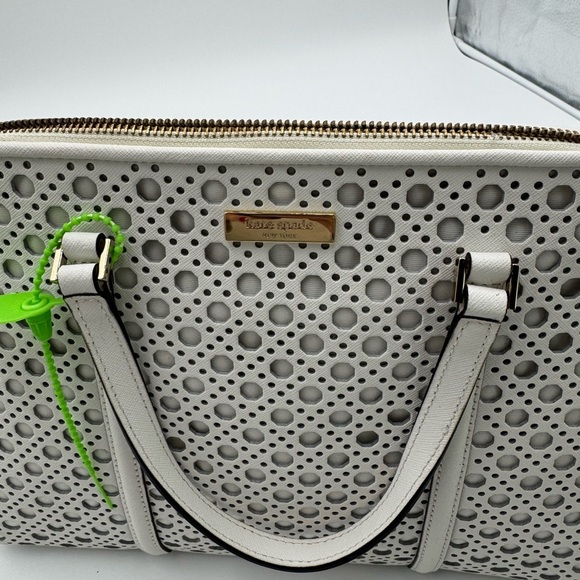 Kate Spade White Perforated Leather Newbury
Lane Top Handle Bag White - Picture 11 of 17